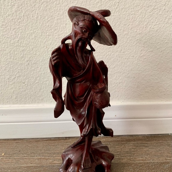 Hand Carved Root Wood Statue, China - Picture 2 of 13